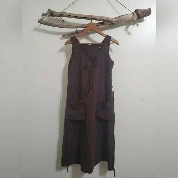 Dresses & Skirts - Vina Plum Cottagecore Mid-Modern Century Thin Curdorouy Apron Dress
